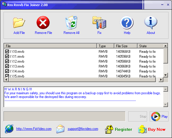 Rmvb Rm Fix Repair Joiner Screenshot